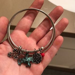 Texas Country silver charm bracelet